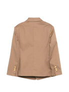 Blazer per bambino Balmain Kids beige con revers a lancia BY2P54 G0197 315 BALMAIN KIDS 