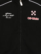 Felpa per bambino Off-White Kids nera con logo ricamato OBBD005F25FLE001 1025 OFF WHITE KIDS 