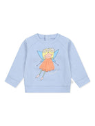 Felpa con stampa grafica per neonato Stella McCartney Kids azzurro con girocollo TW4020 Z0499 652 STELLA McCARTNEY KIDS 