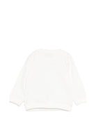 Felpa per neonati Moschino Kids bianca con ricamo Teddy Bear MUF06BLCA19 10063 MOSCHINO KIDS 
