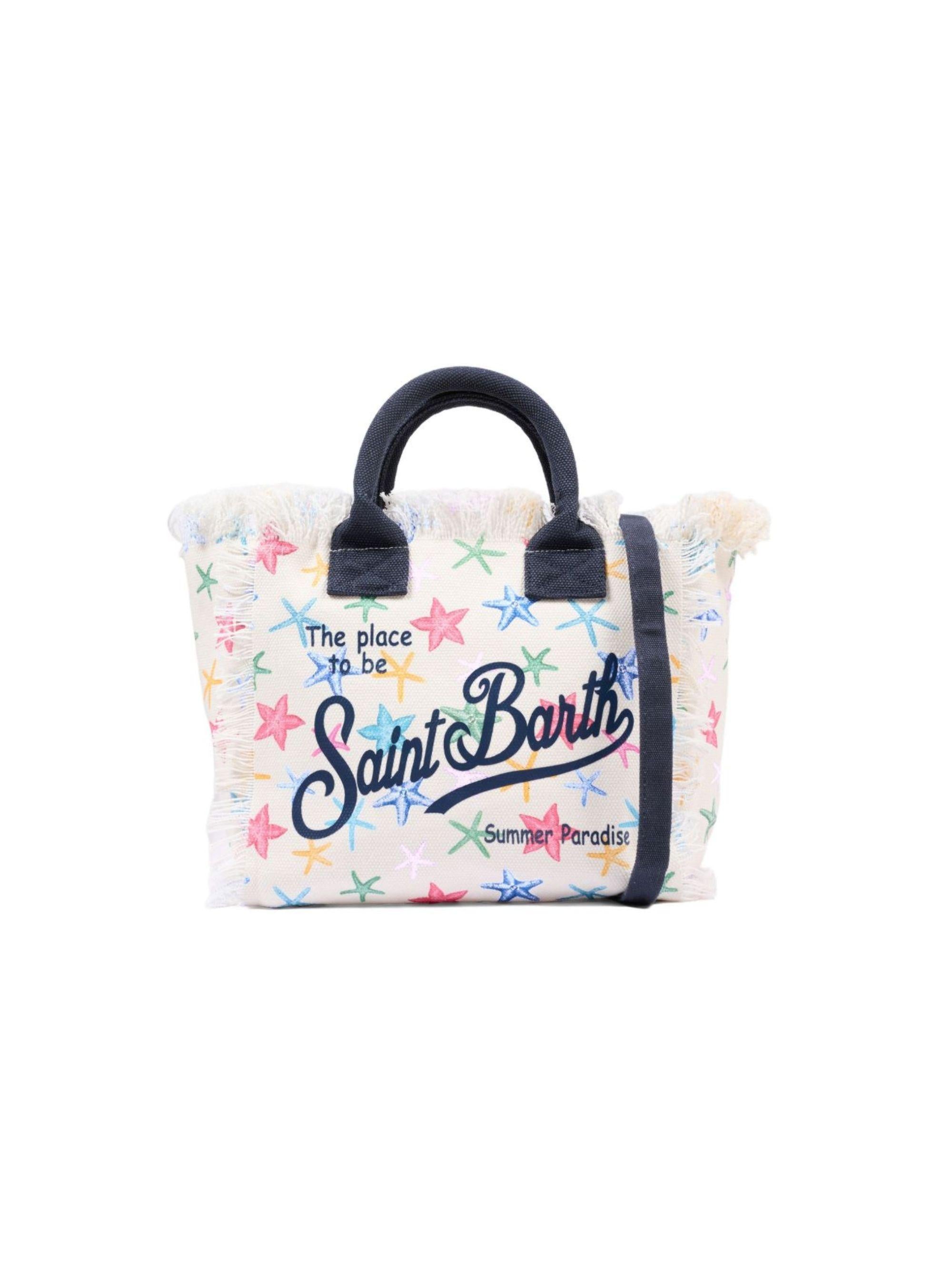 Borsa Colette MC2 Saint Barth bianca con stampa stelle marine COL0001 00578L MC2 ST. BARTH KIDS 