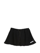 Shorts per bambina MSGM Kids neri con logo sul davanti S6MSJGST075 110 MSGM KIDS 