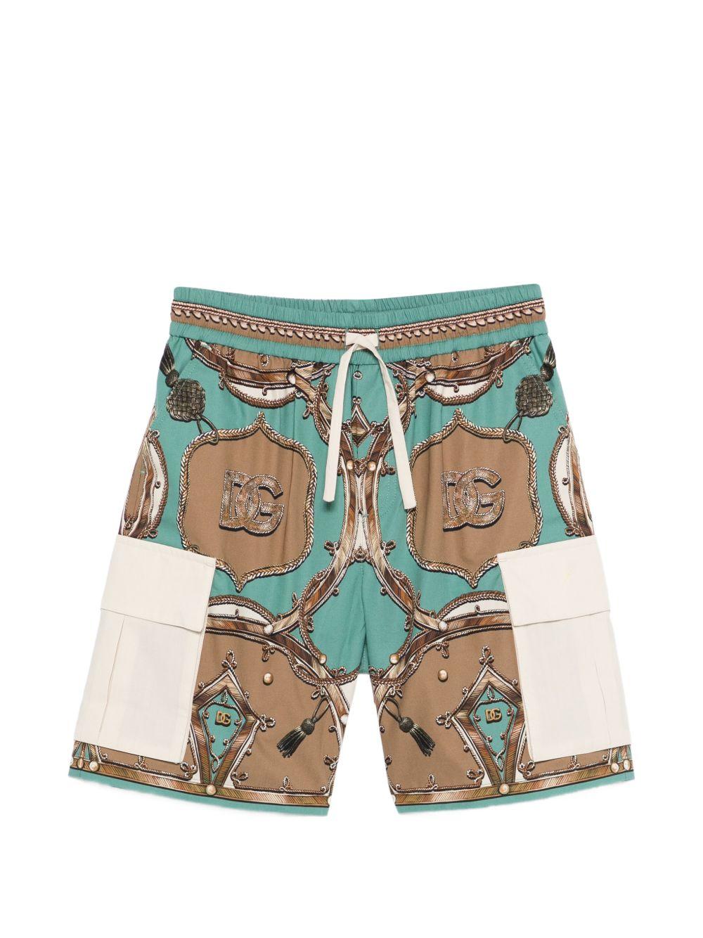 Pantaloncini per bambino Dolce & Gabbana Kids multicolore a fantasia L44Q18 G7P2K HV5XH DOLCE & GABBANA KIDS 