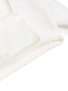 Cardigan doppiopetto per neonata La Stupenderia bianco con scollo quadrato WBSC60 800 LA STUPENDERIA 