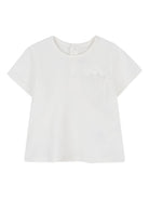 T-shirt per neonata Chloé Kids bianco con decorazione C20701 117 CHLOE' KIDS 