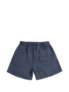 Shorts per bambino Bobo Choses blu con logo ricamato sul davanti B126AC059 411 BOBO CHOSES KIDS 