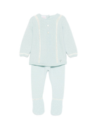 Set maglione e pantaloni per neonato Paz Rodríguez azzurro con bordo in pizzo 003-112951 031 H56 PaZ RODRIGUEZ 