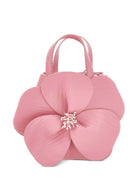 Borsa a mano per bambina Monnalisa rosa con applicazione fiore 79G003 7068 0091 MONNALISA KIDS 