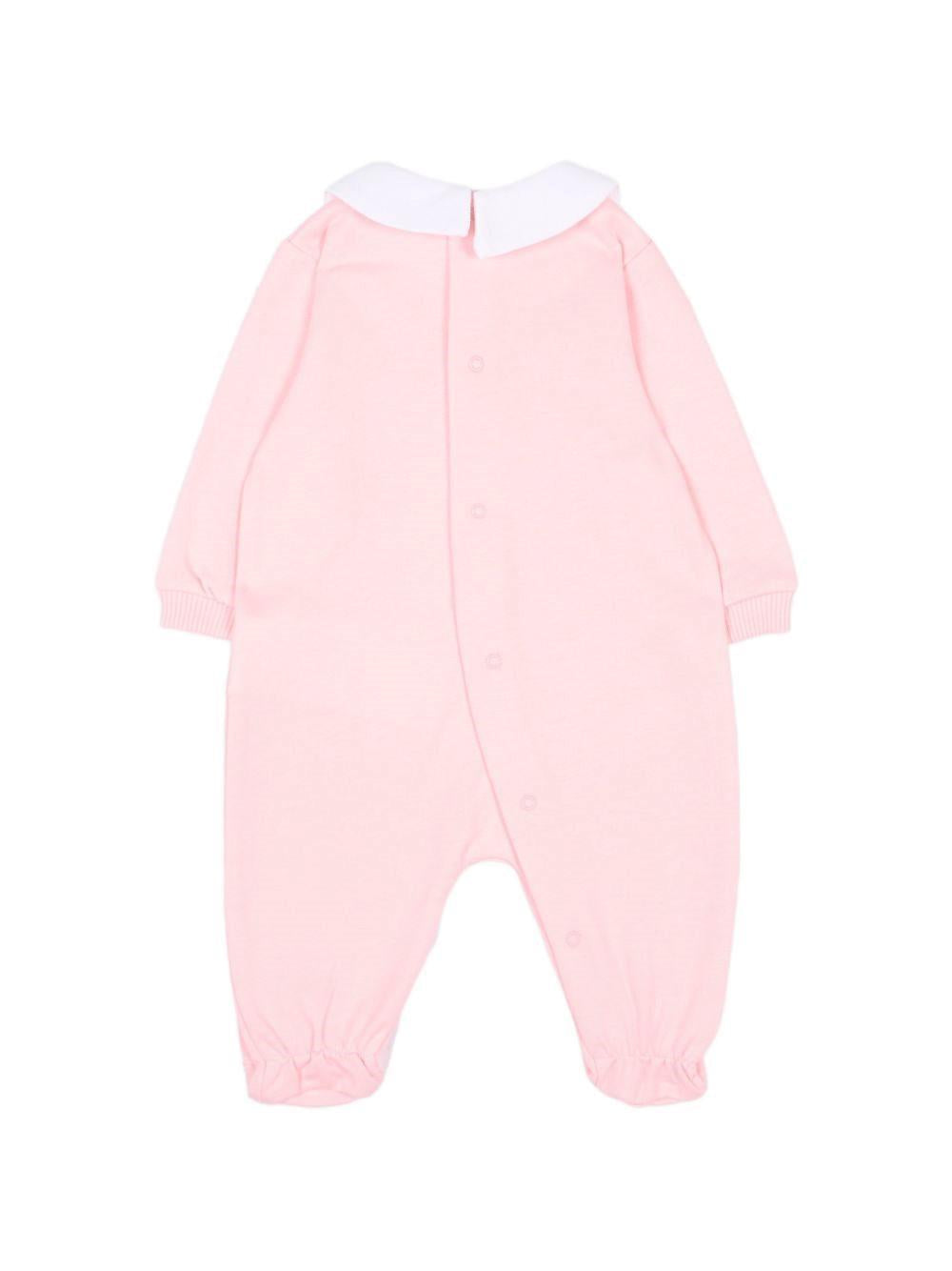 Tutina per neonato Moschino Kids rosa con dettaglio Teddy Bear M5Y037LCA40 50209 MOSCHINO KIDS 