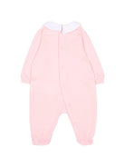 Tutina per neonato Moschino Kids rosa con dettaglio Teddy Bear M5Y037LCA40 50209 MOSCHINO KIDS 