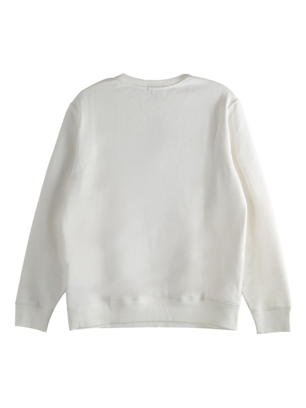 Felpa per bambino Polo Ralph Lauren Kids bianca con dettaglio Teddy Bear 322A96604 001 Ralph Lauren kids 