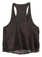 Top per donna ALYSI marrone con motivo floreale 165236 A5043 CHOCO ALYSI 