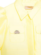 Abito per bambina Elie Saab Junior giallo con maniche a palloncino EFAB119TS0807 YEL ElIE SAAB KIDS 