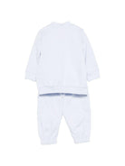 Set giacca, t-shirt e pantaloni per neonato Givenchy Kids azzurro con logo ricamato H31263 771 GIVENCHY KIDS 