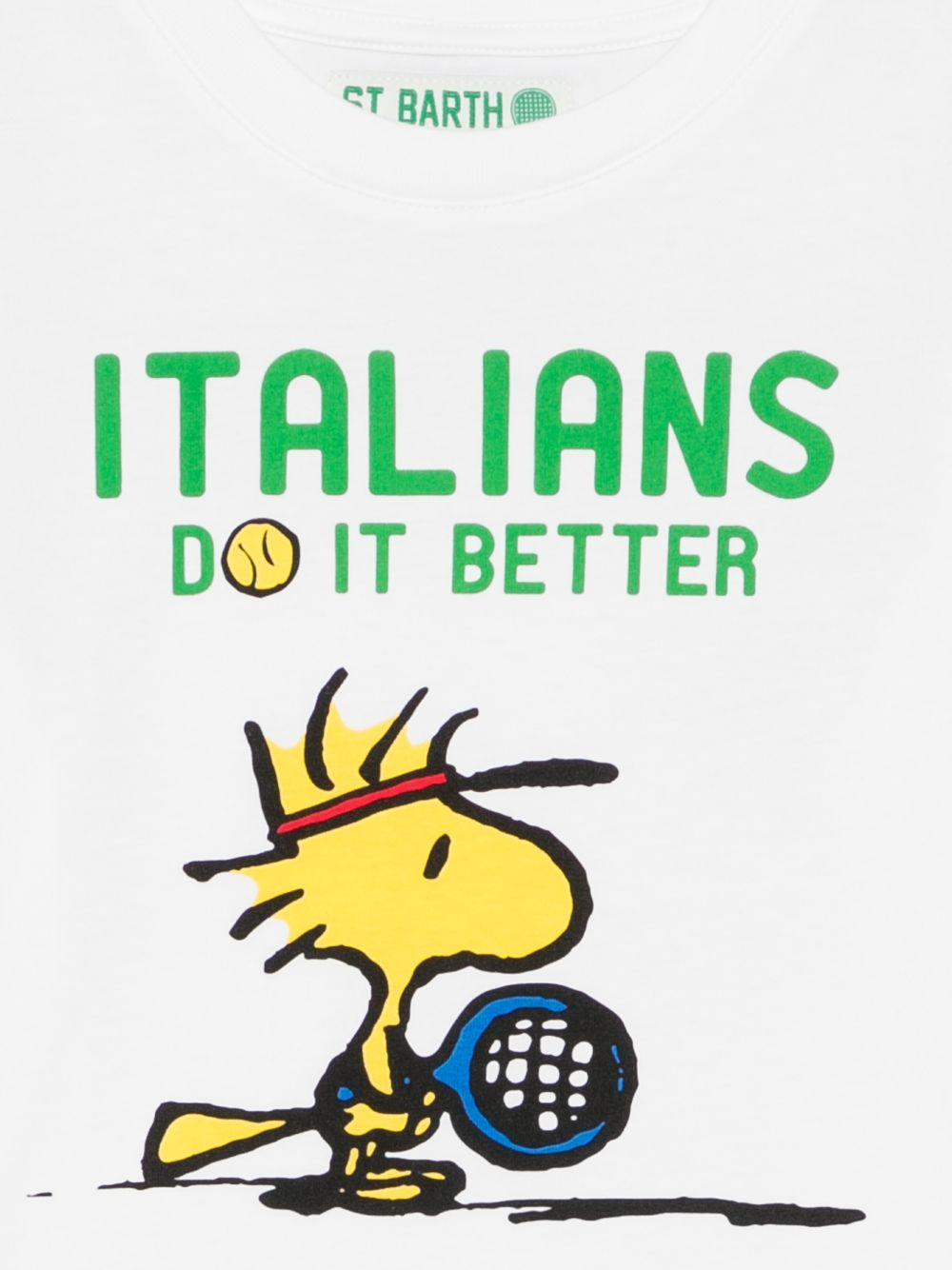 T-shirt per bambino MC2 Saint Barth Kids bianca con stampa grafica DNV0001 02621L MC2 ST. BARTH KIDS 