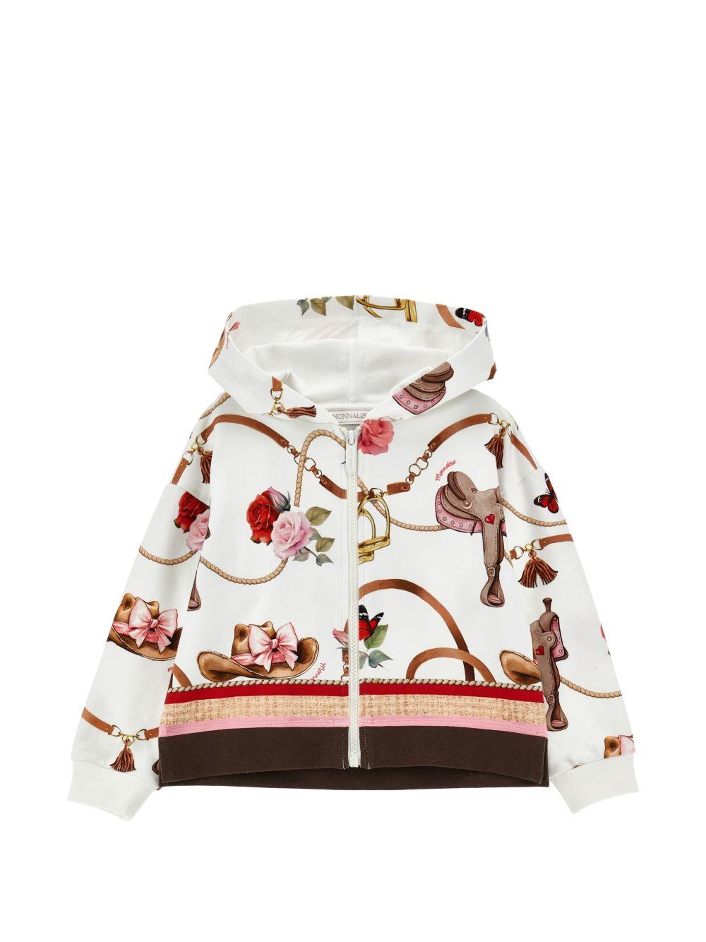 Felpa per bambina Monnalisa Kids bianca con stampa grafica Toy Story 19H800 8005 029F MONNALISA KIDS 