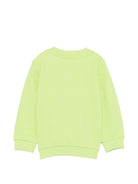 Felpa per neonati Moschio Kids verde con stampa Teddy sul davanti MWF060LCA90 30355 MOSCHINO KIDS 