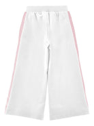Pantaloni sportivi per bambina Monnalisa bianchi a fiori 19G405 7007 0099 MONNALISA KIDS 