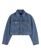 Giacca per bambina Givenchy Kids in denim con tasche sul petto H31140 Z10 GIVENCHY KIDS 