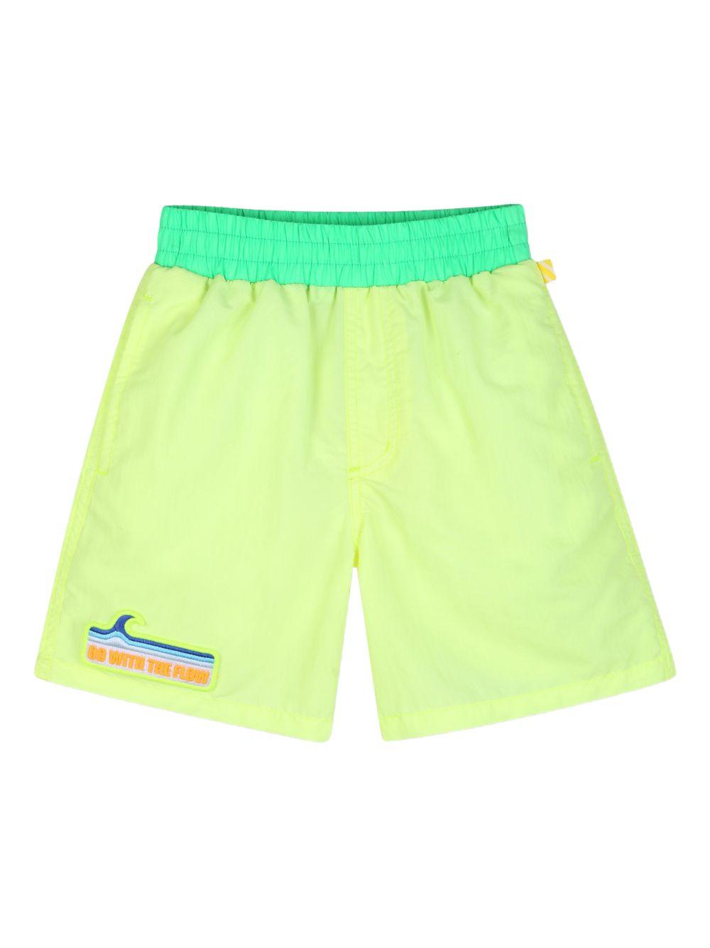 Shorts da mare per bambino Billieblush giallo con applicazione U21728 552 BILLIEBLUSH KIDS 