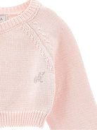 Cardigan per neonata Monnalisa rosa con decorazione fiocco 73G800 7036 0091 MONNALISA KIDS 