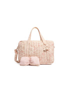 Borsa fasciatoio per neonati Bonpoint rosa chiaro con stampa a fiori S06NBAW00001 522 BONPOINT KIDS 