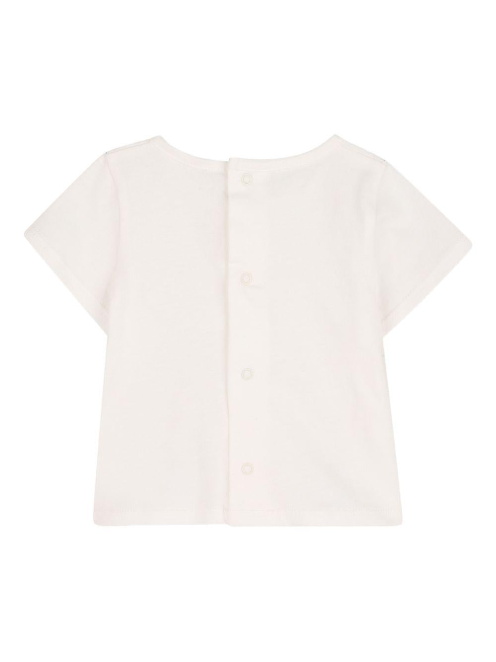 Body per neonata Chloé Kids arancione e bianco a fiori con ruches C20934 45U CHLOE' KIDS 