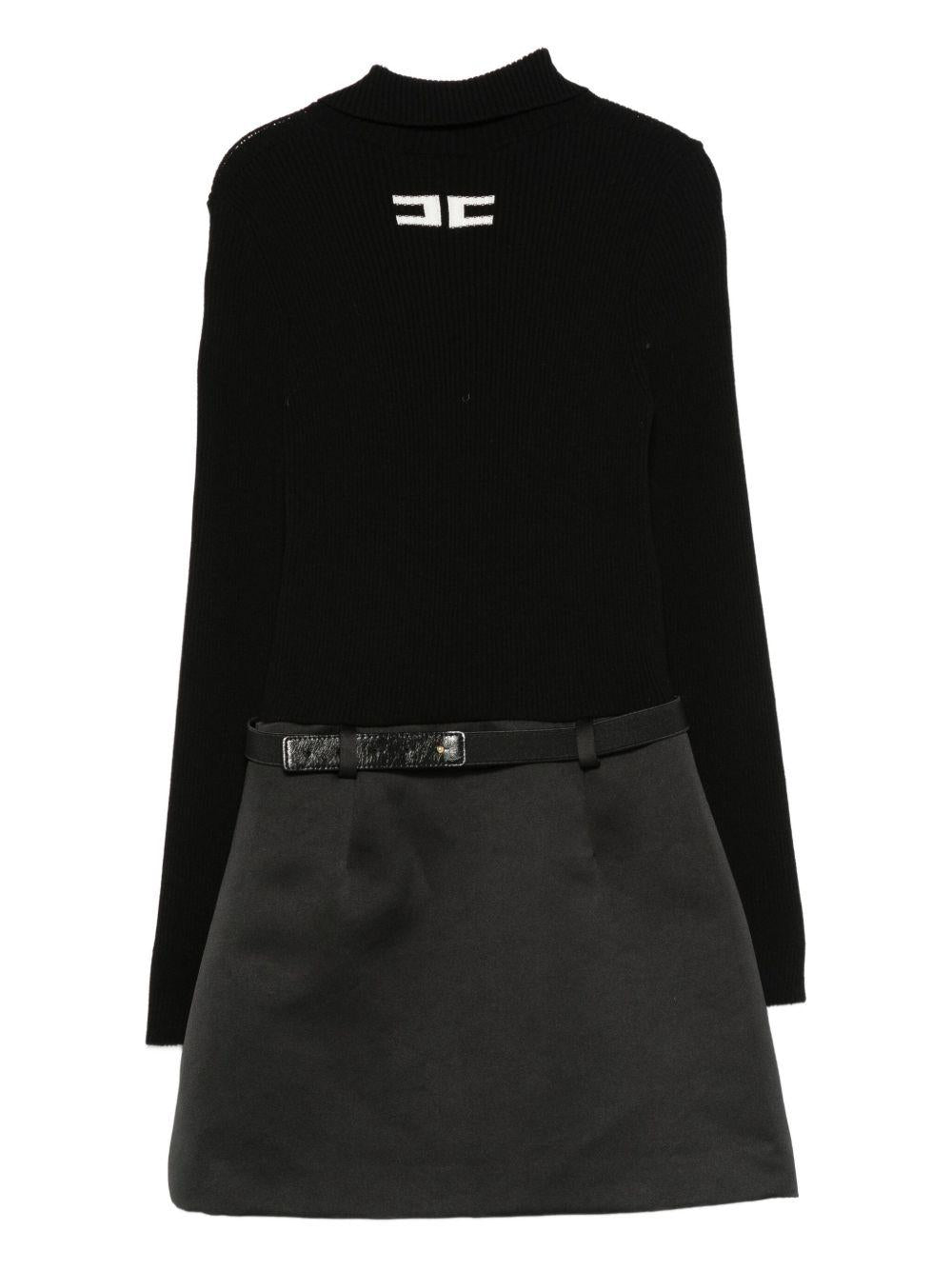Abito per bambina Elisabetta Franchi La Mia Bambina nero con cerniera EFAB6210FL229 D748 ElISABETTA FRANCHI 