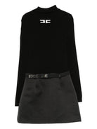 Abito per bambina Elisabetta Franchi La Mia Bambina nero con cerniera EFAB6210FL229 D748 ElISABETTA FRANCHI 