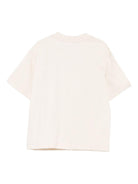 T-shirt per bambino Emporio Armani Kids beige con dettaglio logo EB000796 AF17536 U1156 EMPORIO ARMANI KIDS 