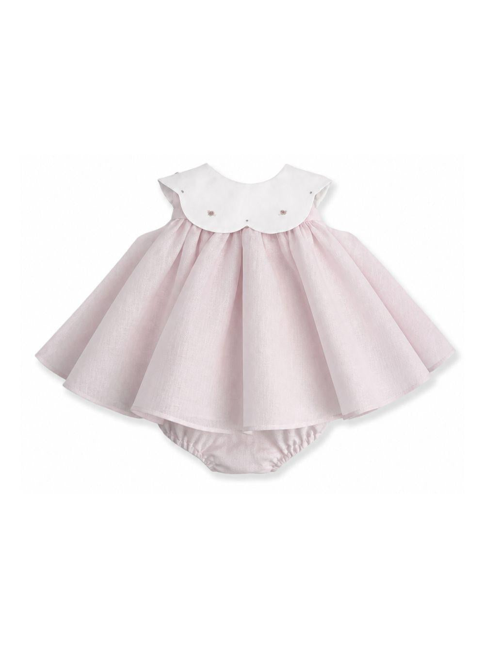 Abito per neonata La Stupenderia rosa con coulotte abbinate 2TBAB52 D33 LA STUPENDERIA KIDS 