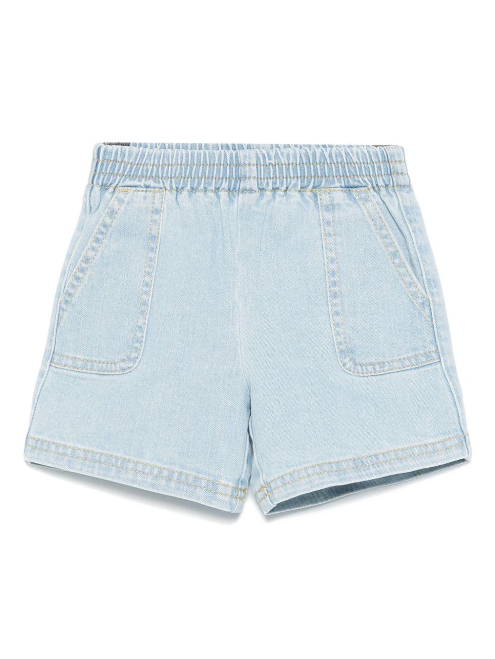 Shorts denim con motivo Pegaso per neonato ETRO KIDS azzurro con due tasche laterali GW6519 D0101 616 ETRO KIDS 