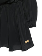 Abito per bambina Balmain Kids nero con design arricciato BZ1B40 K0005 930OR BALMAIN KIDS 