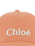 Cappello per bambina Chloé Kids rosa con logo ricamato C20871 43A CHLOE' KIDS 