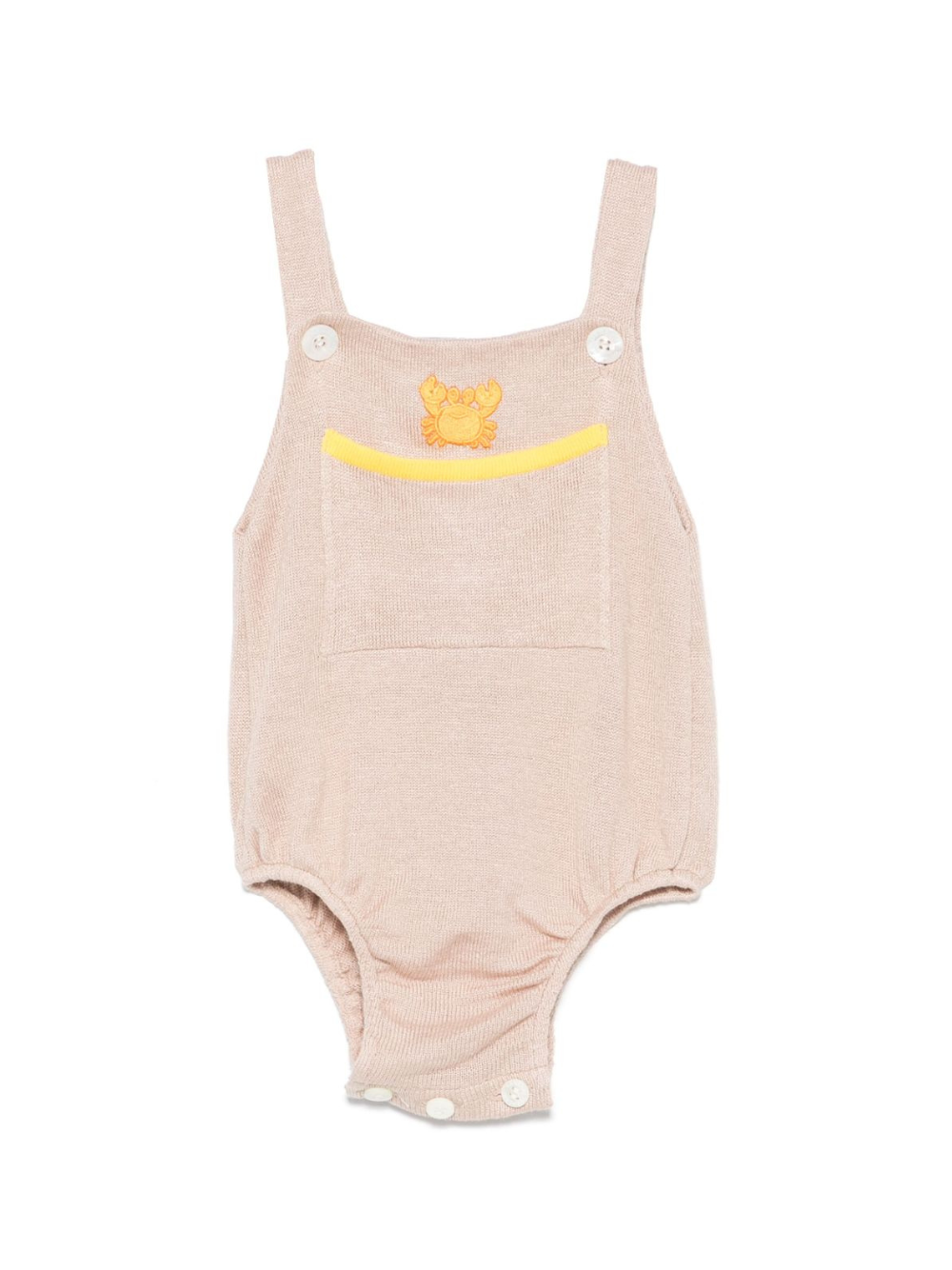 Body per neonato Gensami kids beige con applicazione TU01-B-SOFT GOLD BEIGE GENSAMI KIDS 