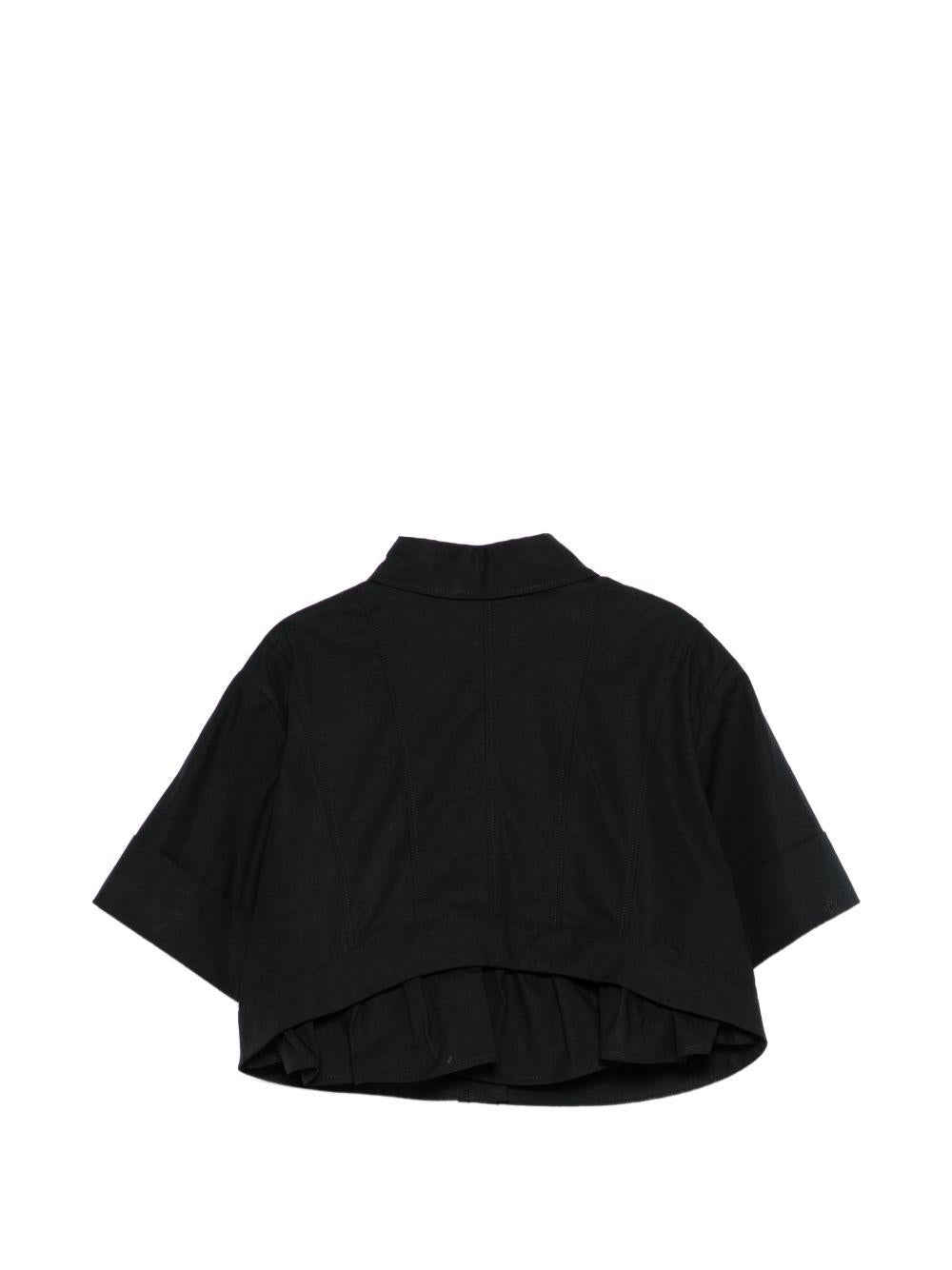 Camicia per bambina Elisabetta Franchi La Mia bambina nera con colletto a punta EFCA2840CA235 N100 ElISABETTA FRANCHI 