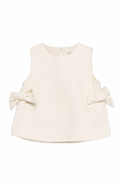 Blusa Veeri per bambina Donsje beige con dettaglio fiocchi 4115600 00133 DONSJE 