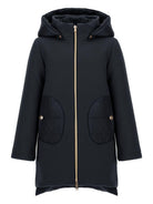 Cappotto per bambina Herno Kids blu con collo alto GC000049G33344 9202 HERNO KIDS 