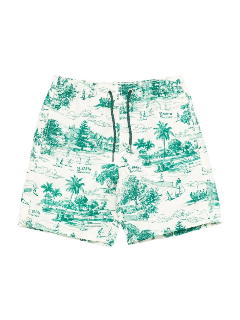 Costume da bagno per bambino MC2 Saint Barth Kids bianco con coulisse JEA0001 03839L MC2 ST. BARTH KIDS 