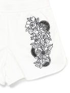 Set top e shorts per bambina John Richmond Junior bianco con stampa a fiori RGP26126CE WHITE JOHN RICHMOND KIDS 