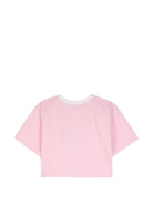 T-shirt per bambina Kenzo Kids rosa con taglio crop K62004 44F KENZO KIDS 