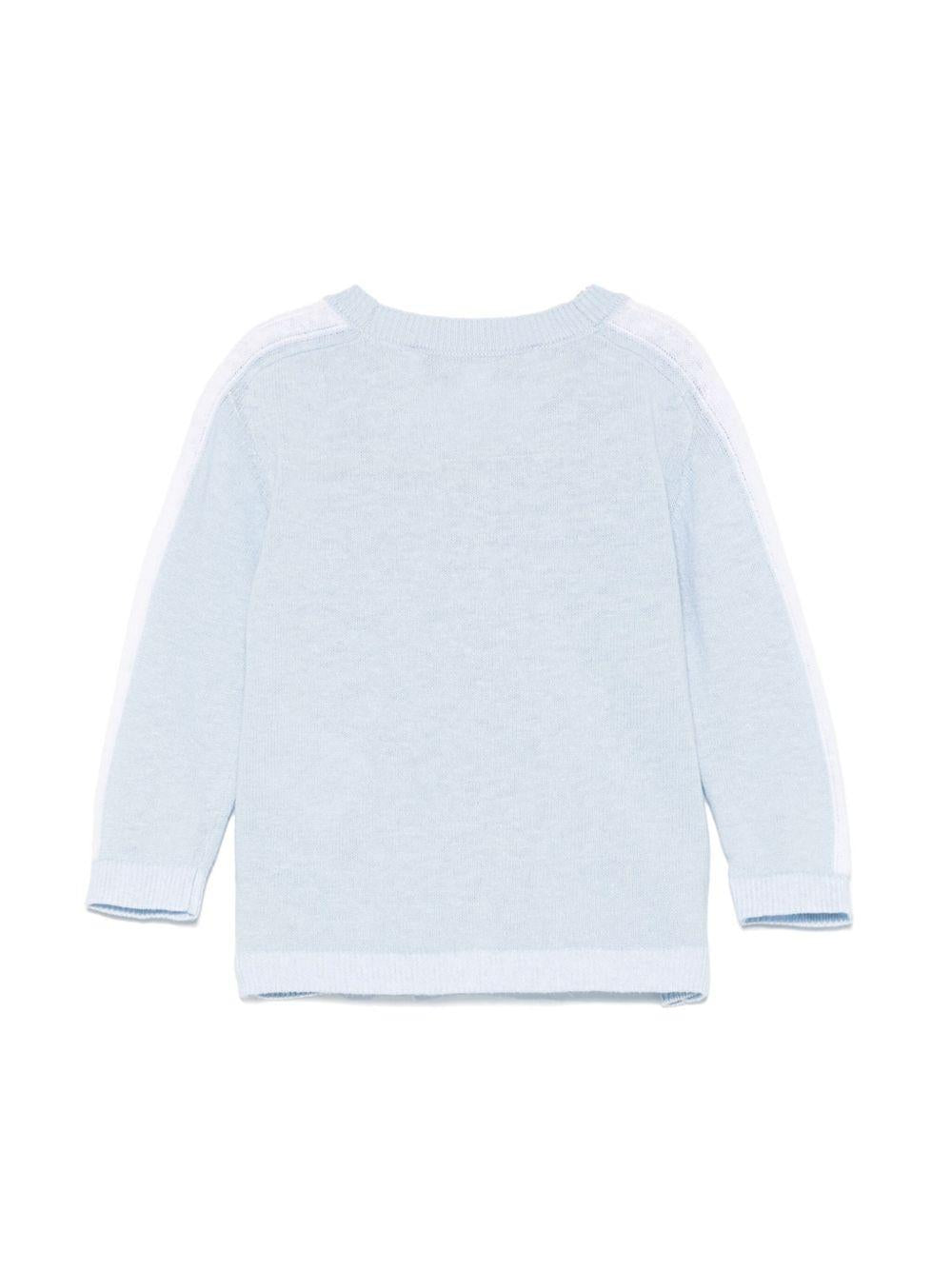 Cardigan per neonato Tartine Et Chocolat azzurro con ricamo e bordo a contrasto CA18051 45 TArtine & Chocolat KIDS 