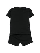 Completo t-shirt e shorts per neonati John Richmond Junior nero con dettaglio logo RIP26006CJ BLACK JOHN RICHMOND KIDS 