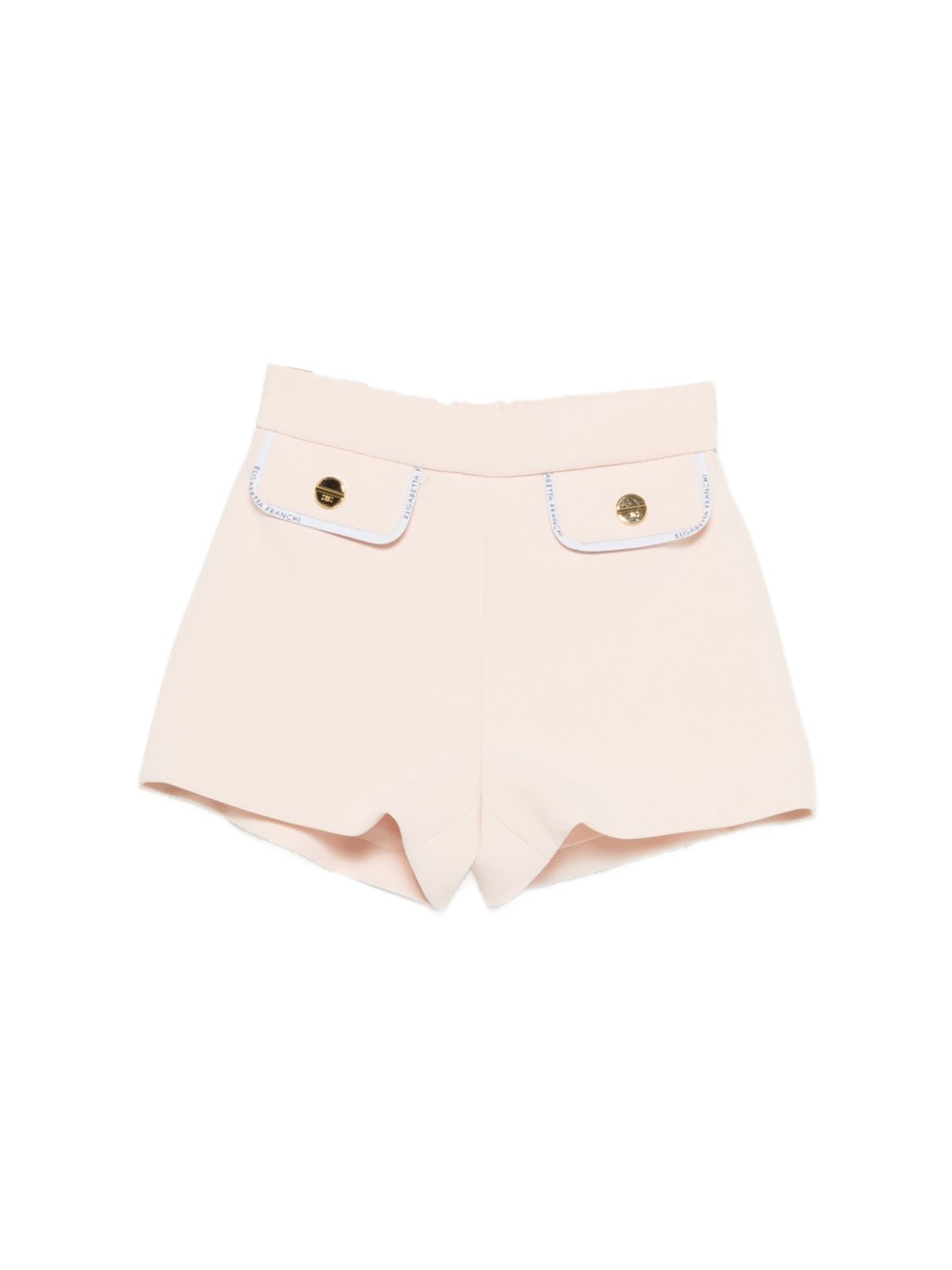 Shorts per neonata Elisabetta Franchi la Mia Bambina rosa chiaro con tasche ad aletta EGBE0270GA022 C145 ElISABETTA FRANCHI 