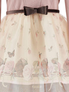 Abito per bambina Monnalisa Kids rosa con stampa a fiori 11H913 8621 0684 MONNALISA KIDS 