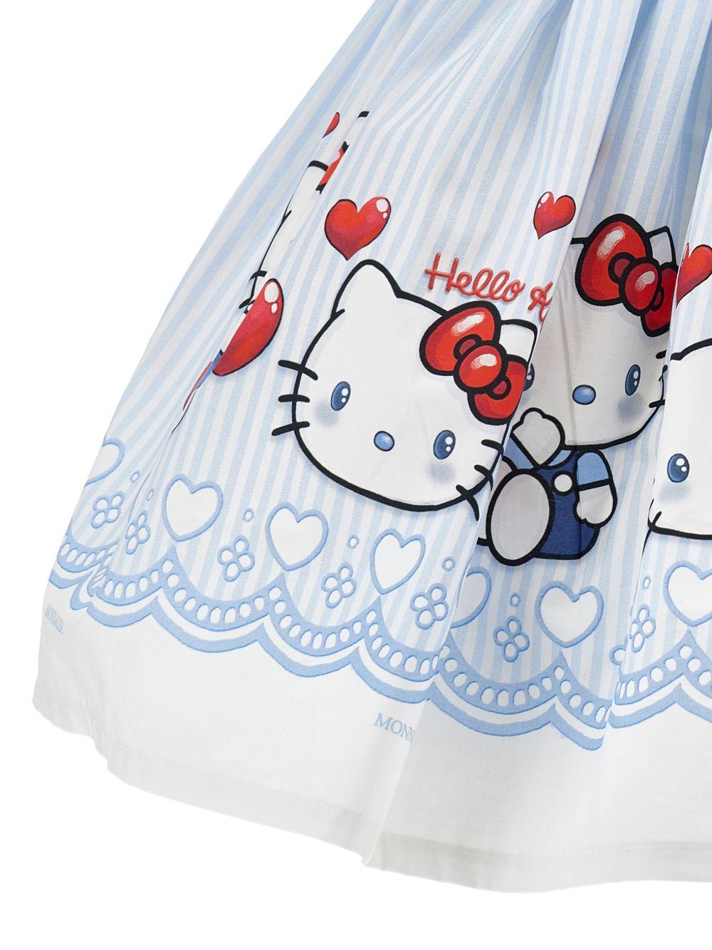 Gonna per bambina Monnalisa Hello Kitty azzurro con stampa 11G704 7606 9958 MONNALISA KIDS 