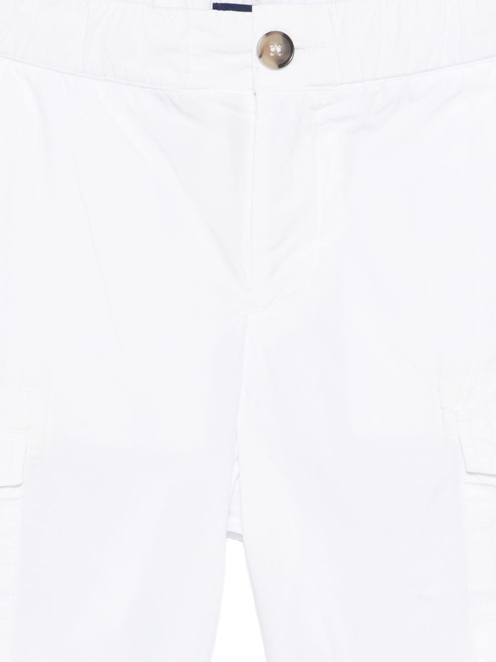 Shorts per bambino Paul & Shark Junior bianco con bottoni WUQ002LLC05 10101 PAUL & SHARK KIDS 