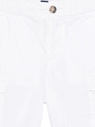 Shorts per bambino Paul & Shark Junior bianco con bottoni WUQ002LLC05 10101 PAUL & SHARK KIDS 