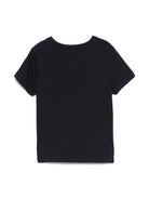 T-shirt con logo per bambino Moncler Enfant blu con orlo dritto K19548C0001189AWF 778 MONCLER ENFANT 