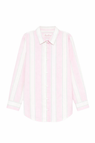 Camicia per bambina MC2 Saint Barth Kids rosa con design a righe BRIG003 00897L MC2 ST. BARTH KIDS 